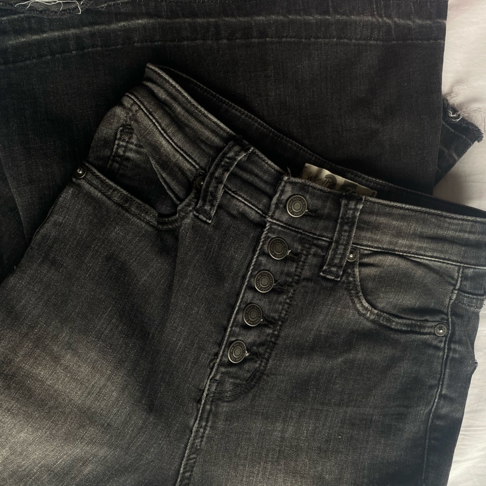 Free People Jean - Irreplaceable Flare Jean w/ Button Down Fly